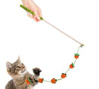 Nuyhgtr Juguete para gatos - Cuerda de diseño de frutas con mango antideslizante - Juguete de poste de gato - para interiores jugar pájaros, peces, ratones, aburrimiento