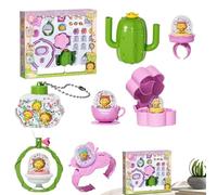Nuyhgtr Kit de creación de joyas para | Juego de fabricación de collares | Accesorios creativos para pulseras bandas y anillos con divertidos | Ideas de actividades manuales y regalos