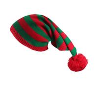 Nuyhgtr Knit Santa Hat, Christmas Knitted Hat, Elastic Christmas Hat, Comfortable Winter Hat, Colorful Christmas Hat, Holiday Gathering Hat, Colorful Elastic Knitted Hats for Christmas Gatherings