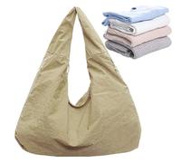 Nuyhgtr Ladies Shoulder Bag, Fashionable Tote Purse, Laptop Tote Bag, Trendy Shoulder Bags, Women's Purse, Large Laptop Tote Purse for Women to Carry Mobile Phones and Tissues, 50 x 21 x 29 cm, caqui
