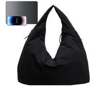 Nuyhgtr Ladies Shoulder Bag, Fashionable Tote Purse, Laptop Tote Bag, Trendy Shoulder Bags, Women's Purse, Large Laptop Tote Purse for Women to Carry Mobile Phones and Tissues, 50 x 21 x 29 cm, Negro