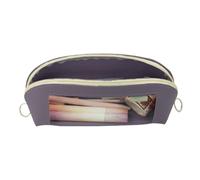 Nuyhgtr Large Pencil Case, Leather Clear Organizer, Zipper Storage Pouch, Large Capacity Stationery Container, Scissors Rulers Erasers, Ideal for Notes and School Supplies