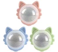 Nuyhgtr Lickable Catnip Toys, Kitten Chewing Toy, Cat Cleaning Toy, Catnip Chew Ball, Cat Teeth Cleaning Toy, 5,5 x 5,5 cm, 2,17 x 2.17 in, Pet Cats Chewing Toy Catnip Ball for Cats, Kitten