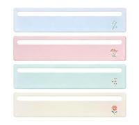 Nuyhgtr Mahjong Card Line Reader - 4-Piece Beginner-Friendly, Portable Size with Clear Window, Mahjong Reader Ruler Marker Strips, Aesthetic Game Aid, for Game Night Play Practice