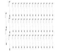 Nuyhgtr Metal Ballpoint Pen, 50 x Click Pen Set, Multi-Functional Stationery, Silver Clip Design, ideal para negocios elites, estudiantes, maestros y uso diario profesional