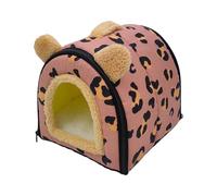 Nuyhgtr Non-Slip Warm Bunny Bed, Multipurpose Hamster Cave, Cute Hedgehog House, Bunny Hedgehogs Sugar Glider Bed, Small Animal Sleeping House, Ferret Sleeping Area, Plush Pet Bed for Rodents,