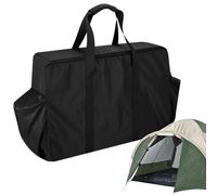Nuyhgtr Outdoor Stove Carry Bag, Portable Camp Stove Tote, Foldable Storage Bags, Sturdy Small Tank Organizer, Outdoor Gear Container for Camping, Hiking, Picnic, 69x21x43 cm, Black