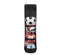 Nuyhgtr Over Door Ball Storage Organizer, Clear Window Ball Storage, Garage Door Ball Organizer, Sports Equipment Organizer, Easy Access Ball Storage, Over Door Sports Organizer
