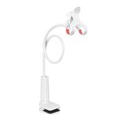 Nuyhgtr Overhead Phone Clamp, Gooseneck Phone Mount, Flexible Arm Stand, Bed Phone Holder, Cell Phones Clamp, Phones Mount Bed, Hands- Phones Holder Or Watching Videos and Reading