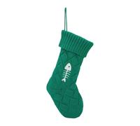 Nuyhgtr Paw Fishbone Pattern Stocking, Christmas Tree Decorations, Fireplace Stockings for Pets, Cute Pet Christmas Stockings, Stylish Fishbone Pattern Stockings for Holiday Celebrations