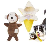Nuyhgtr Plush Dog Toys, Interactive Pet Toys, Indoor Dog Toys, Funny Snuffle Toy, Fruit Shape Snuffle Toy for Dogs with Interactive Features for Mental Stimulation and Fun Indoor Play, 32 cm,