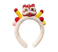 Nuyhgtr Plush Lions Headband, Cartoon Lions Headband, Lions Dance Hairband, Festive Chinese Headband, Adjustable Lions Headband, Plush Hair Accessory For Weddings, Easter, Birthdays, Family