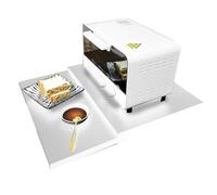 Nuyhgtr Pull Out Oven Rack, Space Saving Microwave Shelf, Expandable Countertop Storage with Adjustable Tray, Sturdy Metal Frame,2 Tier for Restaurant Coffee Rice Cooker Setup