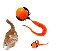 Nuyhgtr Rolling Cat Ball, Smart Cat Toy, Interactive Light-Up Smart Cat Toy Ball, Pet Toy Ball, Bite-Resistant Cat Ball, 5.5x4.5x4.5 cm, Automatic Rolling Exercise Ball for Cats and Small Pets