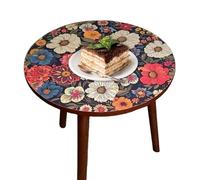 Nuyhgtr Round Side Table for Patio, Wooden Outdoor Tea Mesa, Sofa Drinks