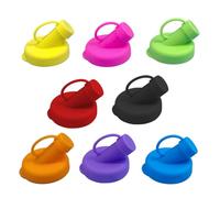 Nuyhgtr Silicona Bottle Dispenser Lids, Reutilizable Pouring Caps, Set of 8 Leakproof para Spouts for Glass Drink Bottles, Milk, Juice, Tea, Other Beverages 1,89 inch