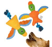 Nuyhgtr Squeaky Toys for Dogs, Tough Plush Bird Toy, Sturdy Rope Knot Design, Soft and Chew Resistant, Engaging Squeaker Inside, For Small, Medium, Large Aggressive Chewers