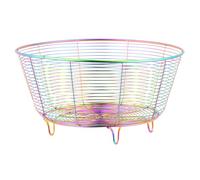 Nuyhgtr Stainless Steel Basket, Metal Wire Baskets, Fruit Storage Basket, Colander Holder, Kitchen Fruit Basket, Kitchen Organizer, Stainless Steel Colander for Fruits, Vegetables and Snacks