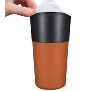 Nuyhgtr Trash Bin for Car, Small Leakproof Bin Trash Can, Leather Dustbin Multiusos Contenedor Automóvil Interior Accessories, Storage Organizer to Your Auto Home