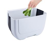 Nuyhgtr Wall Mounted Trash Can, plegable basura Bin, Space Saving Can, Over the Door Trash Bin, 25 x 15 x 8,5 cm, 9,84 x 5,91 x 3,35 in, espacio para ahorrar espacio en la bandeja para habitaciones