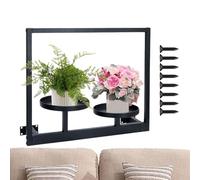 Nuyhgtr Wall Plant Stand, Plant Display Shelf, Home Decoration Flower Pot Rack for Greenhouse, Yard, Apartment, Outdoor Patio, Garden, Indoor Living Room, Entryway, 17.72x13.98 Inches