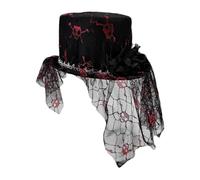 Nuyhgtr Women's Halloween Top Hat, Black Top Hat For Women, Halloween Top Hat Women's Costume, Women's Gothic Top Hat, Elegante Halloween Top Hat, Women's Black Costume Top Hat, Classic Black Top