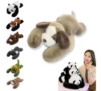 Nuyiac Animales de peluche pesados para niños y adultos - Cute Soft Plush Weighted Hugging Pillow for Anxiety Relief & Sleep Support, Gifts for Boys and Girls (Dog, 65 cm)