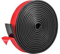 Nuyoah Tiras De Goma De Neopreno 20mm*5mm*3m Lámina De Neopreno Adhesiva Láminas Goma Adhesiva Rollo para Juntas De Bricolaje Revestimientos De Suelos Antivibración