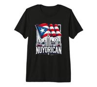Nuyorican Nueva York Ciudad Puerto Rico Bandera Fondo Boricua Camiseta Premium