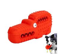 Nuytghr Alligator Dog Toy Rubber, Aggressive Chew Toy for Dogs, Puppy Training Tool with Squeaker, 6.3x2.36x2.76inches Cute Teeth Cleaning and Interactive Playing Device for Pets