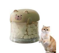 Nuytghr Almacenamiento de golosinas para perros, pequeño recipiente portátil para golosinas, tarro de galletas decorativo apilable, diseño conveniente para despensa de cocina, uso en viajes al aire