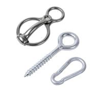 Nuytghr Anillos de corbata para caballos | Tachuela de acero inoxidable con pernos de , tachuelas seguras para caballos y suministros | para establos, carros de granero, bastidores de lavado