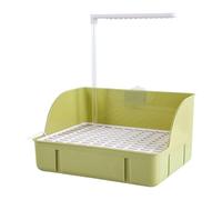 Nuytghr Automatic Water Circulation Parrot Shower, Electric Bird Bath System, Multi-Purpose Bathing Tool, Easy-Install Design, Peonies Budgies Parakeets Use, Green, White