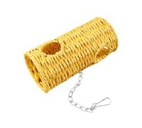 Nuytghr Bird Houses, Hangable Hammock Nest, Natural Woven Tunnel, Cage Accessories, 7.87x3.74 Inches Comfortable Habitat Design, Ideal for Parakeet, Lovebird, Finch, Conure, Hamster