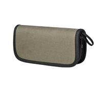 Nuytghr Bolsas para señuelos de pesca, estuche de almacenamiento para señuelos de mosca, carpeta compacta de aparejos, verde oliva, organizador portátil de cartera, diseño resistente al agua, para