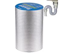 Nuytghr Cinta de barrera de vapor,Cinta de plomería para fugas, impermeable de unión fuerte - Sellador de techo autoadhesivo con escudo térmico, cinta selladora de película de papel de aluminio para