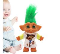 Nuytghr Muñeca Troll - Figuras De Acción Navideñas - Adorno Retro para Escritorio, Figuritas Coleccionables, Decoración Divertida para Adultos Y Niños
