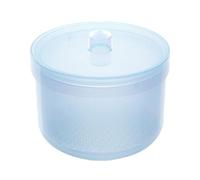 Nuytghr Nail Tool Sterilizer, High-Temperature Cleaning Container Box, Heat-Resistant Sanitizing Case, 8.9x6.7cm Compact Size, Lid Closure, for Manicure, Pedicure, Home Salon, Travel Use