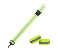 Nuytghr Reflective Shoulder Strap, Safety Armband Sash, Reflective Running Belt, Adjustable Reflective Wrist Strap, Night Visibility Safety Strap for Release Buckle Reflective Strap