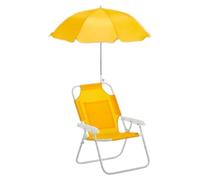 Nuytghr Silla de Playa para niños, Asiento Plegable de Campamento, reclinable de Tela Oxford, Parte de toldo de Sombra, diseño de Marco Antideslizante, 18.5 x 14.5 x 11.8 Pulgadas, para Patio