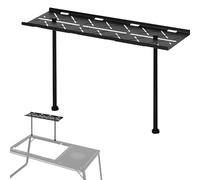 Nuytghr Small Camping Table, Metal Foldable Camping Table Stand, Compact Beach Side and Backpacking Tool, Portable Picnic Supplies for Hiking, and Outdoor Adventures 16.26x12.01x1.1 Inches