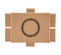 Nuytghr Wooden Puzzle Board, Rotating Jigsaw Puzzle Table, Portable Puzzles Accessories with Drawer, Wood Board Games 30x21.46 Inch, Ideal for Adults and Kids
