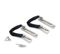 NUZAMAS 2 de cerradura de cadena de puerta de acero inoxidable, seguridad de cerradura de puerta secundaria, limitador de puerta frontal, limitador de puerta externo