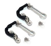 NUZAMAS 2 de cerradura de cadena de puerta de acero inoxidable, seguridad de cerradura de puerta secundaria, limitador de puerta frontal, limitador de puerta externo, más grande