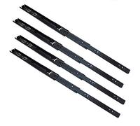 NUZAMAS 2 pares de corredores de cajones con cojinetes de bolas de acero 14 pulgadas (35 cm) Extensión completa para el lado de los cajones Estante deslizable u otro mueble deslizante