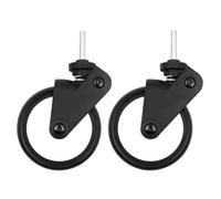NUZAMAS 2 ruedas de goma para cochecito de bebé, rueda delantera de goma, accesorios de repuesto para ruedas, cochecito, herramientas para carro, accesorios prácticos para ruedas de goma