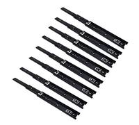 NUZAMAS 4 pares de corredores de cajones con cojinetes de bolas de acero Extensión de 10 pulgadas (25 cm) Extensión completa para el lado de los cajones Estante deslizable u otro mueble deslizante