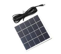 NUZAMAS 5 V 4 W Micro Mini celdas de panel solar, 3 m conector DC con cable, para energía solar, casa de bricolaje, luz de jardín, proyectos científicos - juguetes - cargador de batería de 3,7 V