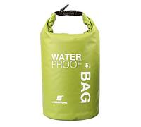 NUZAMAS Bolsa seca impermeable verde de 5 l, rafting de río, bolsa impermeable, bolsa de natación ligera, bolsa impermeable para camping, canotaje, kayak, deportes