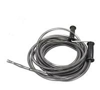 NUZAMAS Cable de resorte de 5 m para el hogar, cocina, baño, inodoro, fontanería, serpiente, tuberías, alcantarillado, con mango extra fuerte